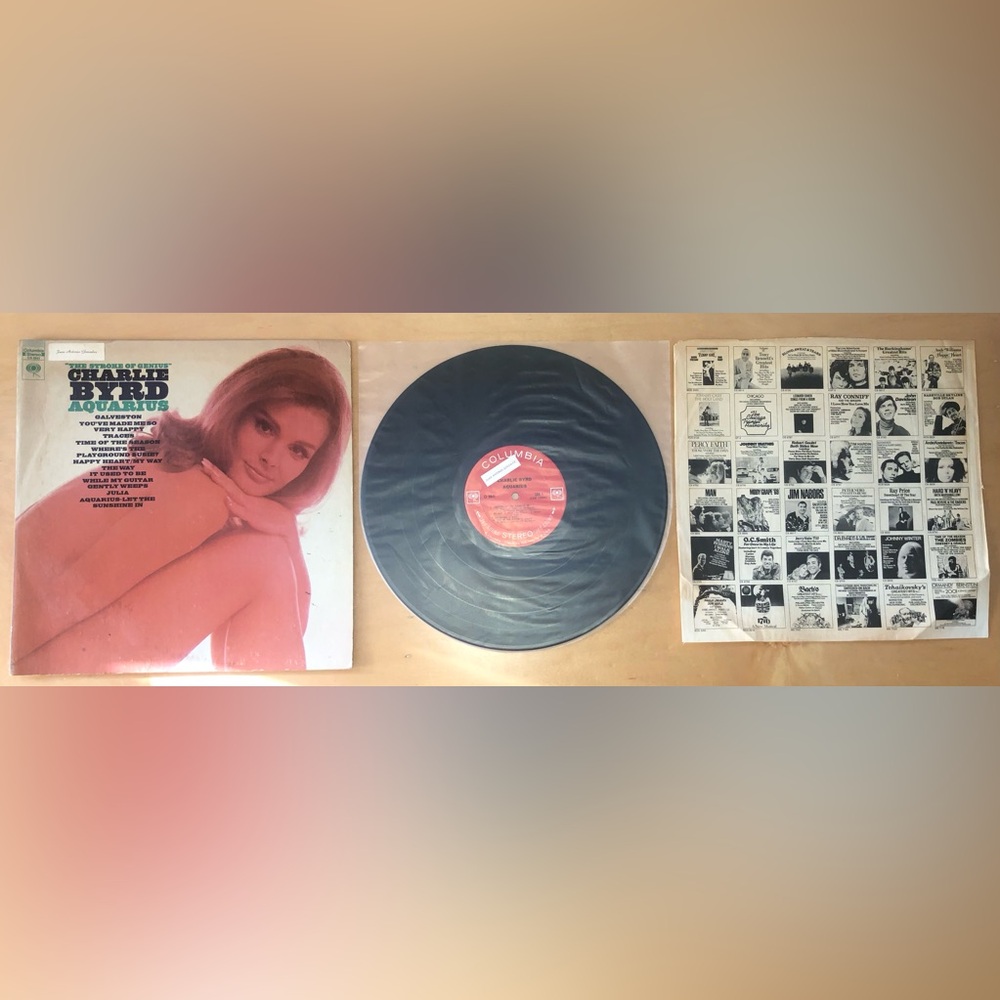 Charlie Byrd Aquarius 1969 Columbia Records CS 9841 Stereo LP Ambiance Record
